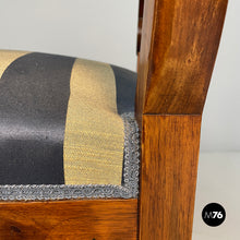 画像をギャラリービューアに読み込む, Chairs in wood and fabric, mid 19th century
