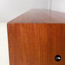 画像をギャラリービューアに読み込む, Wooden sideboard with drawers and sliding doors, 1960s
