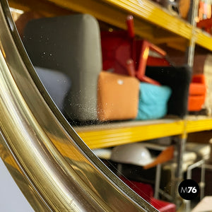 Wall mirror in brass, 1950s