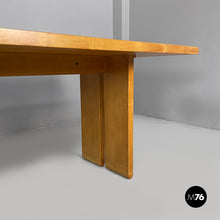 Carica l'immagine nel visualizzatore di Gallery, Dining table in wood, 1980s
