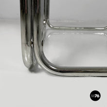Load image into Gallery viewer, Coffee table in glass and chromed steel, 1970s

