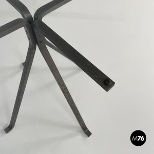 Coffee table in metal and glass Cuginetto by Enzo Mari for Driade, 1970s
