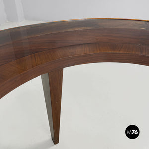 Round wooden coffee table, 1930s