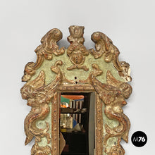 Load image into Gallery viewer, Mirrors in golden and light green wood, 1900s
