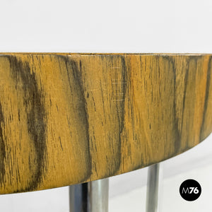 Wooden and metal coffee table, 1970s