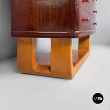 Carica l'immagine nel visualizzatore di Gallery, Chest of drawers in wood and marble, 1930s
