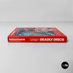 Console Intellivision and Tron deadly discs videogame by Mattel, 1980s