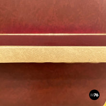 将图片加载到图库查看器，Wall console in burgundy and beige sky, 1950s
