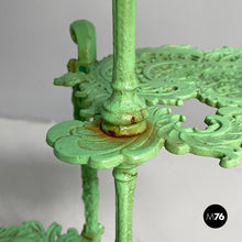 Charger l'image dans la galerie, Plant stand tables in green cast iron, 1930s
