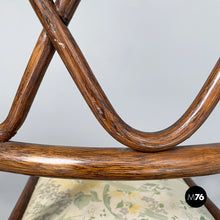 Load image into Gallery viewer, Chair in rattan and fabric, early 20th century
