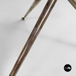 Coffe table in glass and  burnished metal, 1960s