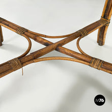 Load image into Gallery viewer, Outdoor dining table in rattan, early 1900s
