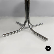 Load image into Gallery viewer, Dining table in red marble and steel, 1970s
