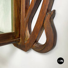 Load image into Gallery viewer, Wall display cabinet in wood and glass, early 1900s
