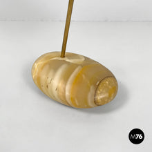 Load image into Gallery viewer, Brass and onyx table lamp LTA1 Sasso by Luigi Caccia Dominioni for Azucena, 1950s
