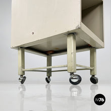 Load image into Gallery viewer, Metal chest of drawers with casters, 1950s
