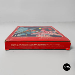 Console Intellivision and Tron deadly discs videogame by Mattel, 1980s