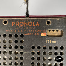 画像をギャラリービューアに読み込む, Valve radio 563 by Castiglioni and Caccia Dominioni for Phonola, 1940s
