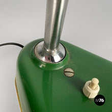 Carica l&#39;immagine nel visualizzatore di Gallery, Table lamp in green metal, 1950s
