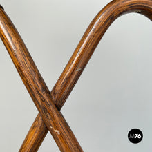 Load image into Gallery viewer, Chair in rattan and fabric, early 20th century
