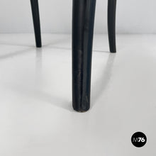 Load image into Gallery viewer, Chairs in straw and black wood, 1970s
