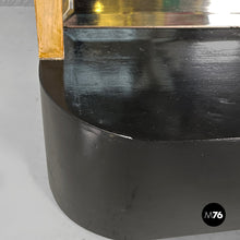 Load image into Gallery viewer, Floor mirror in light and black wood, 1930s
