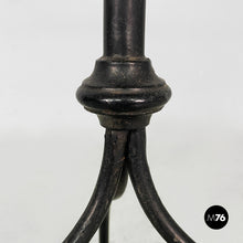 画像をギャラリービューアに読み込む, Black metal console with mirror, late 1800s

