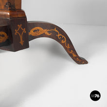 Carica l'immagine nel visualizzatore di Gallery, Inlaid wooden dining table, mid-1800s
