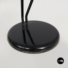 画像をギャラリービューアに読み込む, Coffe table with ashtray in black metal and glass, 1980s
