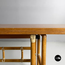 Load image into Gallery viewer, Dining table or console by Lyda Levi for McGuire Company, 1970s
