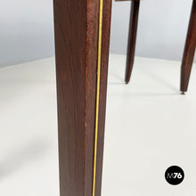 Load image into Gallery viewer, Dining table in marble, wood and bass, 1960s
