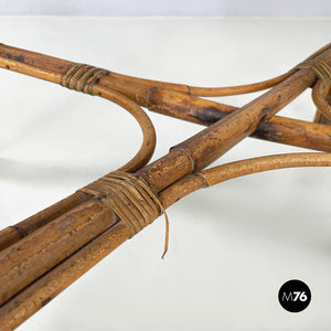 Outdoor dining table in rattan, early 1900s