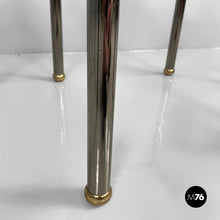 Charger l&#39;image dans la galerie, Coffe tables in metal and glass, 1980s
