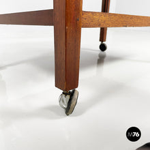 Load image into Gallery viewer, Cart with bar compartment in wood and glass, late 1800s
