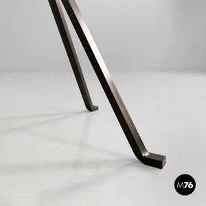 Coffee table in metal and glass Cuginetto by Enzo Mari for Driade, 1970s