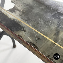 Load image into Gallery viewer, Stackable metal and glass coffee tables, 1940s
