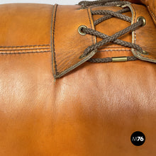 Carica l'immagine nel visualizzatore di Gallery, Modular brown leather sofa, 1970s
