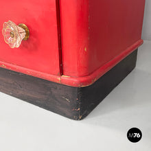 Load image into Gallery viewer, Wooden wardrobe with Murano glass handles, 1930s
