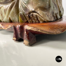 Load image into Gallery viewer, Buddha sculpture in jade and wood, 1950s
