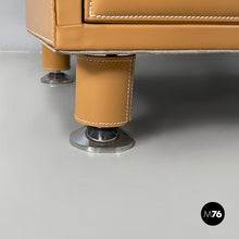 画像をギャラリービューアに読み込む, Chest of drawers in beige leather, 2000s
