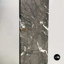 Load image into Gallery viewer, Wall console in black and pink marble, 1980s
