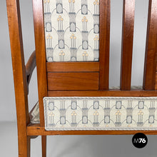 Load image into Gallery viewer, Bench in fabric and wood, 1930s
