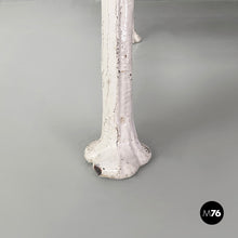 Load image into Gallery viewer, Wooden and white cast iron bench, 1930s
