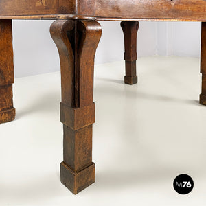 Desk in walnut wood, mid 1800s