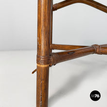 Load image into Gallery viewer, Chair in rattan and fabric, early 20th century
