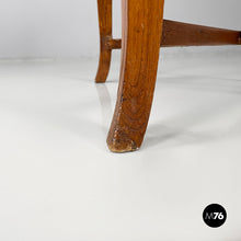Carica l&#39;immagine nel visualizzatore di Gallery, Tub chair in wood and straw, 1930s
