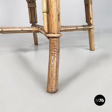 Carica l'immagine nel visualizzatore di Gallery, Chairs in rattan and light blue rattan, early 1900s
