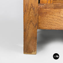 将图片加载到图库查看器，Sideboard with drawers in wood and glass, 1940s
