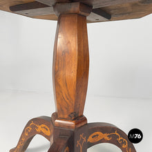 Carica l'immagine nel visualizzatore di Gallery, Inlaid wooden dining table, mid-1800s
