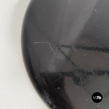 画像をギャラリービューアに読み込む, Coffe table with ashtray in black metal and glass, 1980s
